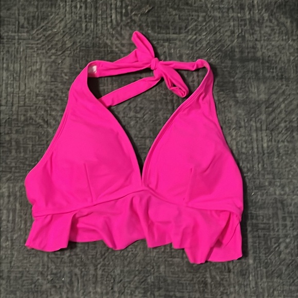 Vibrant Pink Ruffled Bikini Set - Picture 4 of 7